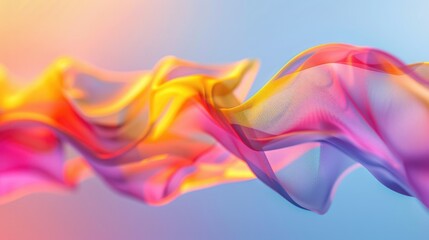 Poster - A close-up view of vibrant textile on a calm blue surface, perfect for use in design or photography projects