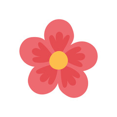 Wall Mural - colored flower icon spring time vector