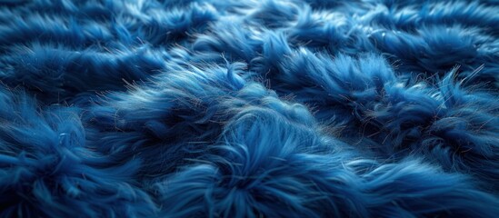 Wall Mural - Abstract Blue Fur Texture