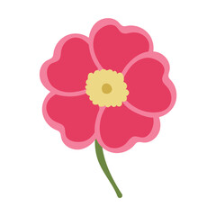 Wall Mural - colored flower icon spring time vector