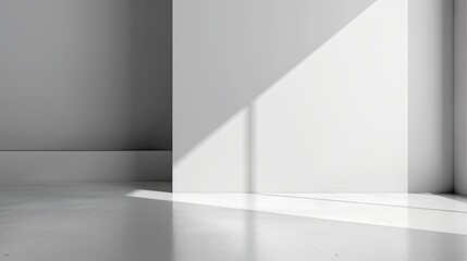 Aufkleber - Sleek Minimalist Advertising Background Featuring Light Reflection in Contemporary Space