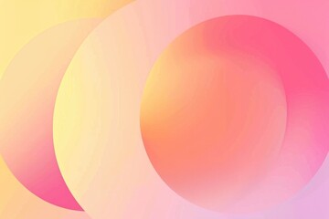 Aufkleber - A detailed view of two concentric circles against a bright pink and yellow background