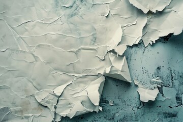 Aufkleber - A close-up view of peeling paint on a worn-out wall
