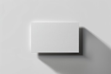 Poster - A pristine white rectangle depicted on a plain white background, capturing the essence of modern minimalistic artistry, a peaceful piece evoking thoughts beyond the visual simplicity.