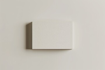 Leinwandbilder - A perfectly rectangular white box is placed against a white background with shadow effects, providing a minimalistic and modern aesthetic, highlighting simplicity.