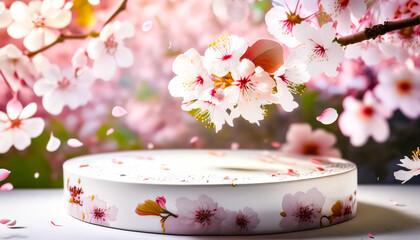 Wall Mural - Spring Blossom Pedestal