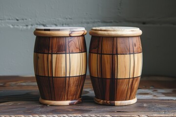 Bongo made of wood