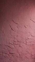 Wall Mural - Gradient pink wall with a textured, rough surface in clear focus