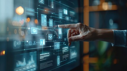 Poster - Hand Interacting with Digital Interface