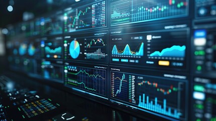 Poster - Financial Data Visualization - Charts and Graphs