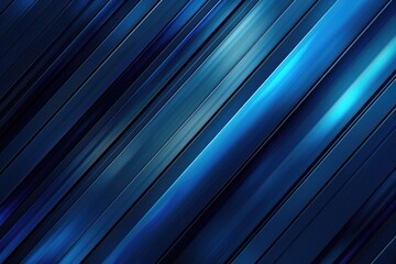 Poster - A close-up shot of a blue and black striped pattern