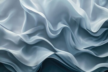 Poster - Close-up shot of white fabric texture, great for design and decoration projects