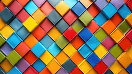 Poster - A colorful wall with many hues, great for decorative or design use