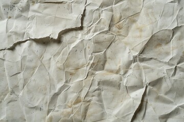 Aufkleber - A close-up view of a piece of crumpled paper with wrinkles and creases