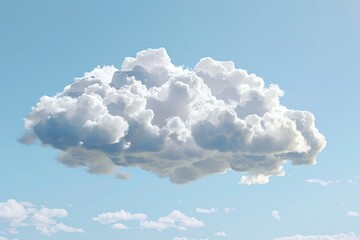 Poster - A large cloud in the sky with a plane in the foreground, suitable for use as a background image or to add atmosphere to your design