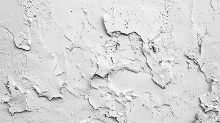 Poster - A close-up shot of a worn-out wall with peeling paint, perfect for adding texture to your design