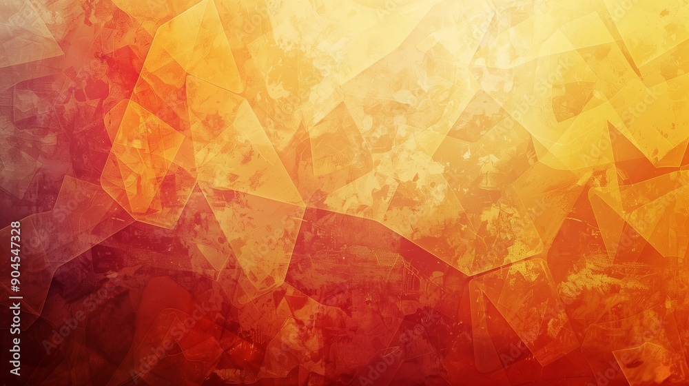 Abstract Orange and Yellow Geometric Background Illustration with ...