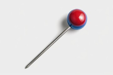 Poster - Two colorful pins sit atop a plain white background, perfect for illustrations or designs