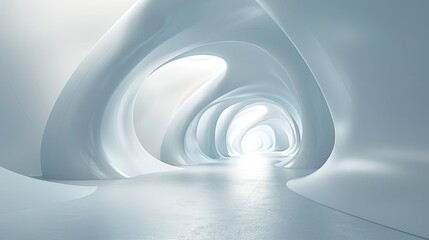 Sticker - A long, white tunnel with a bright light at the end, often used as a symbol of hope and guidance