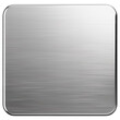 © Avalga - Sleek metallic square panel with brushed finish isolated on transparent background, industrial design element.