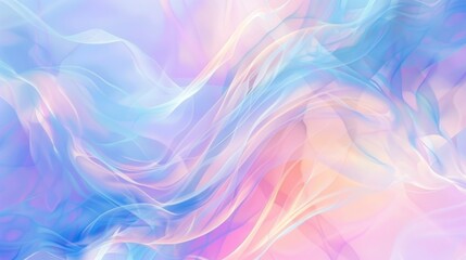 Wall Mural - Soft pastel abstract background with smooth gradients and gentle curves.