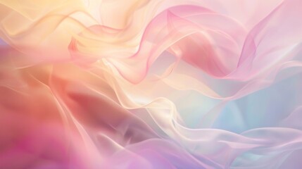 Leinwandbilder - Soft pastel abstract background with smooth gradients and gentle curves.