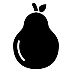 Wall Mural - pear icon 