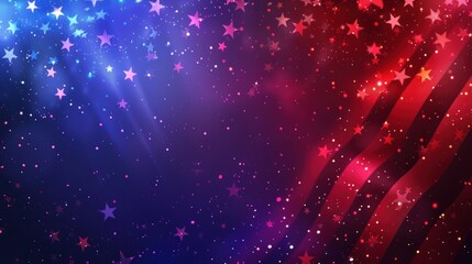 Wall Mural - Patriotic Stars and Stripes Background