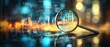 © Achmad Khoeron - magnifying glass and diagrams on the background, business concept