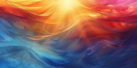 Wall Mural - explore vibrant and dynamic abstract art featuring bright colors and fluid motions