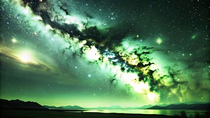 Wall Mural - interstellar dreamscape featuring galaxies and nebulae in perfect harmony, interstellar, dreamscape,