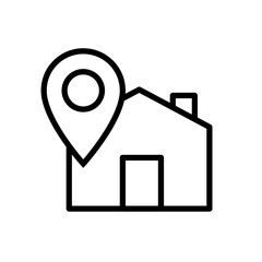 Poster - Clear and Precise Address Icon for Navigation and Location-Based Services in Digital Maps