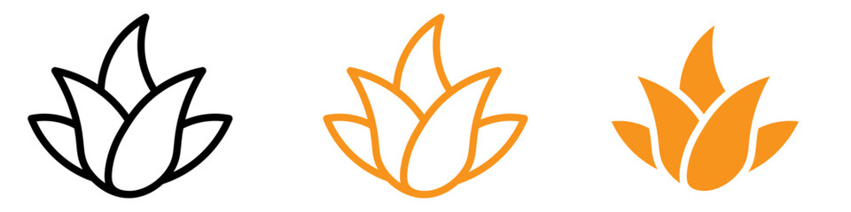 Poster - Detailed Aloe Vera Icon for Health and Beauty Projects Highlighting Natural Remedies