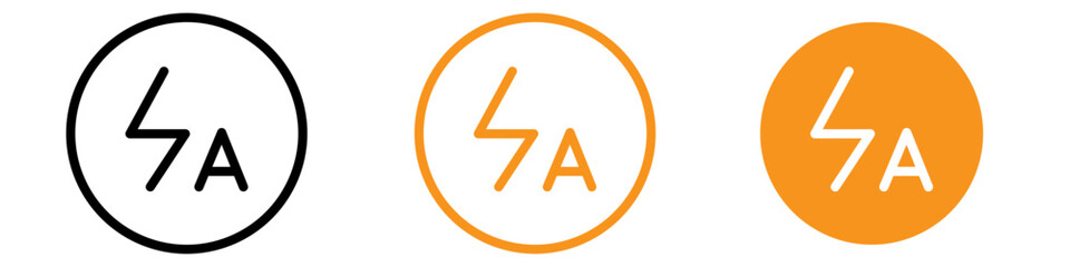 Poster - Functional Auto Flash Icon for Photography and Camera-Related Projects