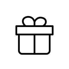 Aufkleber - Gift Icon Set Present and Celebration Illustrations for Holidays and Events