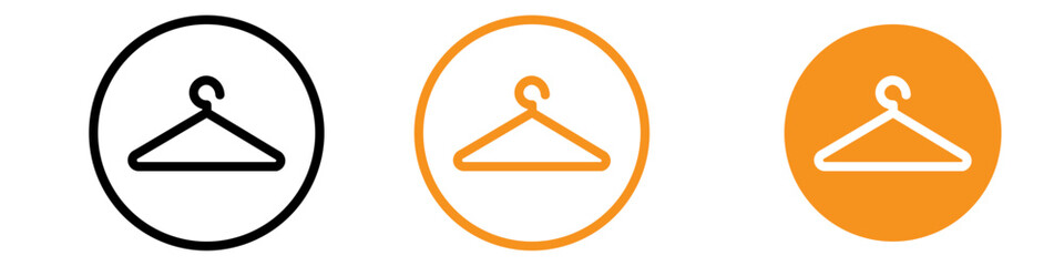 Poster - Hanger Icon Set Clothing and Storage Illustrations for Fashion and Organization