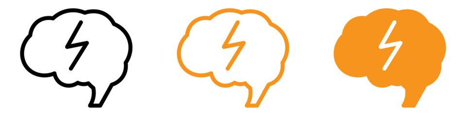 Poster - Epilepsy Icon Set Medical Condition Illustrations for Health Awareness and Support