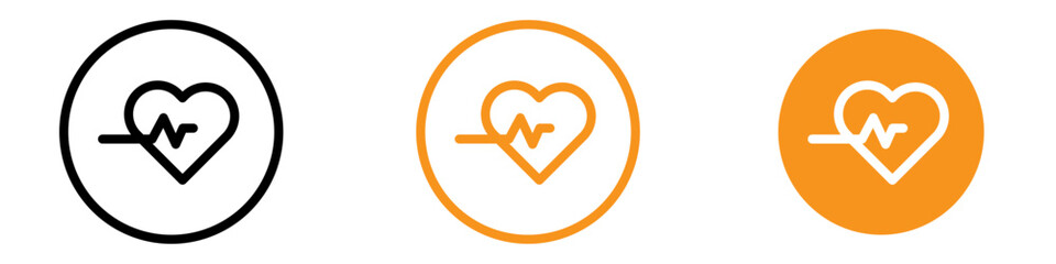 Poster - Cardiology Icon Set Heart and Vascular Illustrations for Medical and Health Care