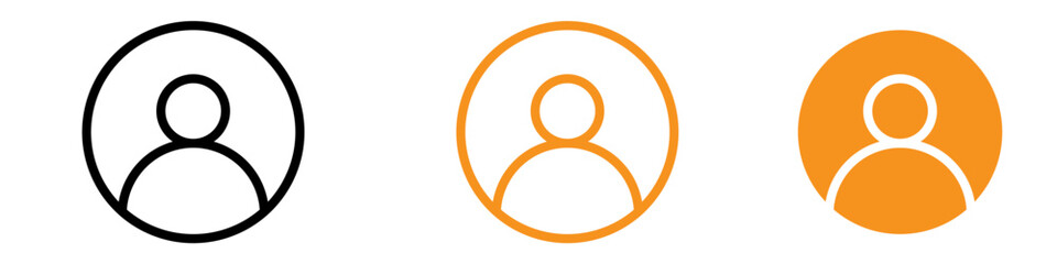 Aufkleber - People Icon Set Human Figures Illustrations for General and Various Projects