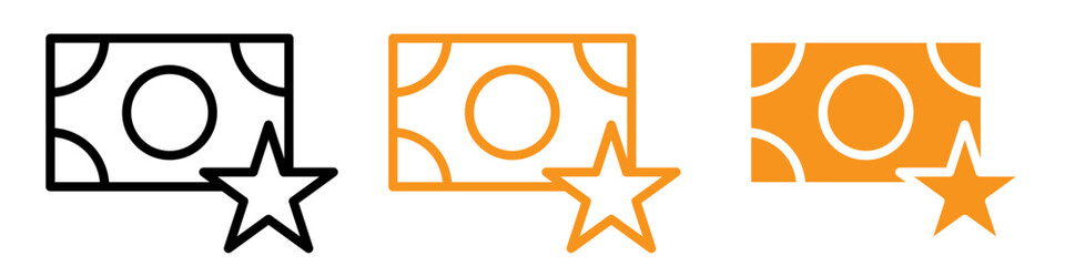 Poster - Cash Bonus Icon Set Financial Reward Symbols for Business and Incentive Programs
