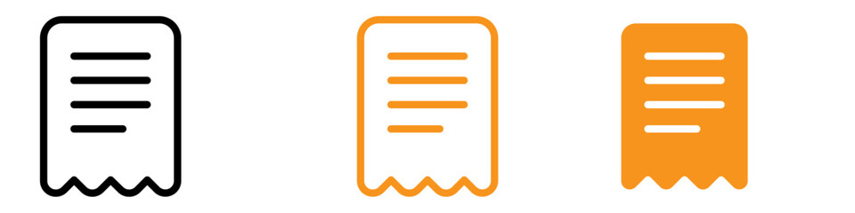 Poster - Invoice Icon Set Billing and Payment Illustrations for Business and Accounting