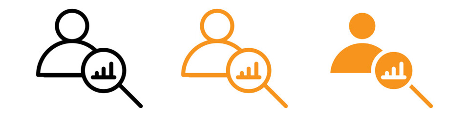 Aufkleber - Personal Assessment Icon Set Self-Evaluation Illustrations for Personal Development