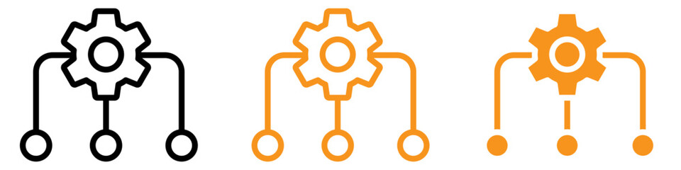 Poster - Supply Chain Icon Set Logistics Illustrations for Business and Transportation