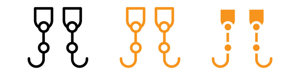 Poster - Prosthetic Leg Icon Set Medical Device Illustrations for Healthcare and Rehabilitation