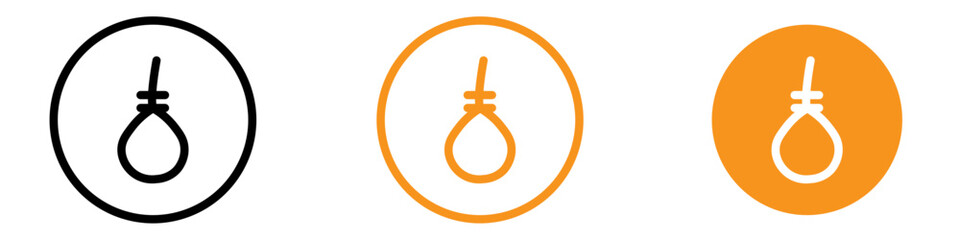 Aufkleber - Gallows Icon Set Execution Device Illustrations for Historical and Crime Projects