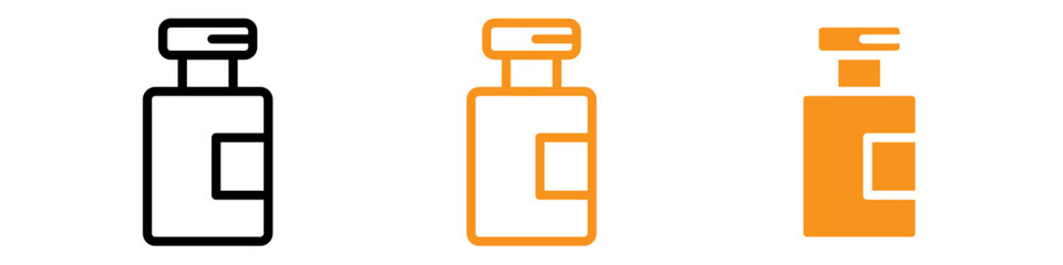 Poster - Vial Medical Icon Set Laboratory Illustrations for Science and Healthcare