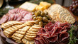 © mpatitta - Cheese and meat platter with crackers