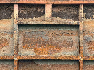 Sticker - rusty metal background, rusty iron