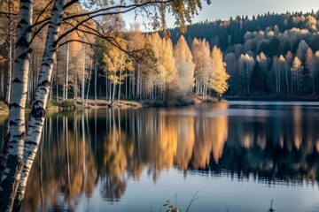 Wall Mural - reflections in the water