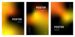 © Your Background - Abstract background set blending orange and yellow on black blank space for warm and energetic design